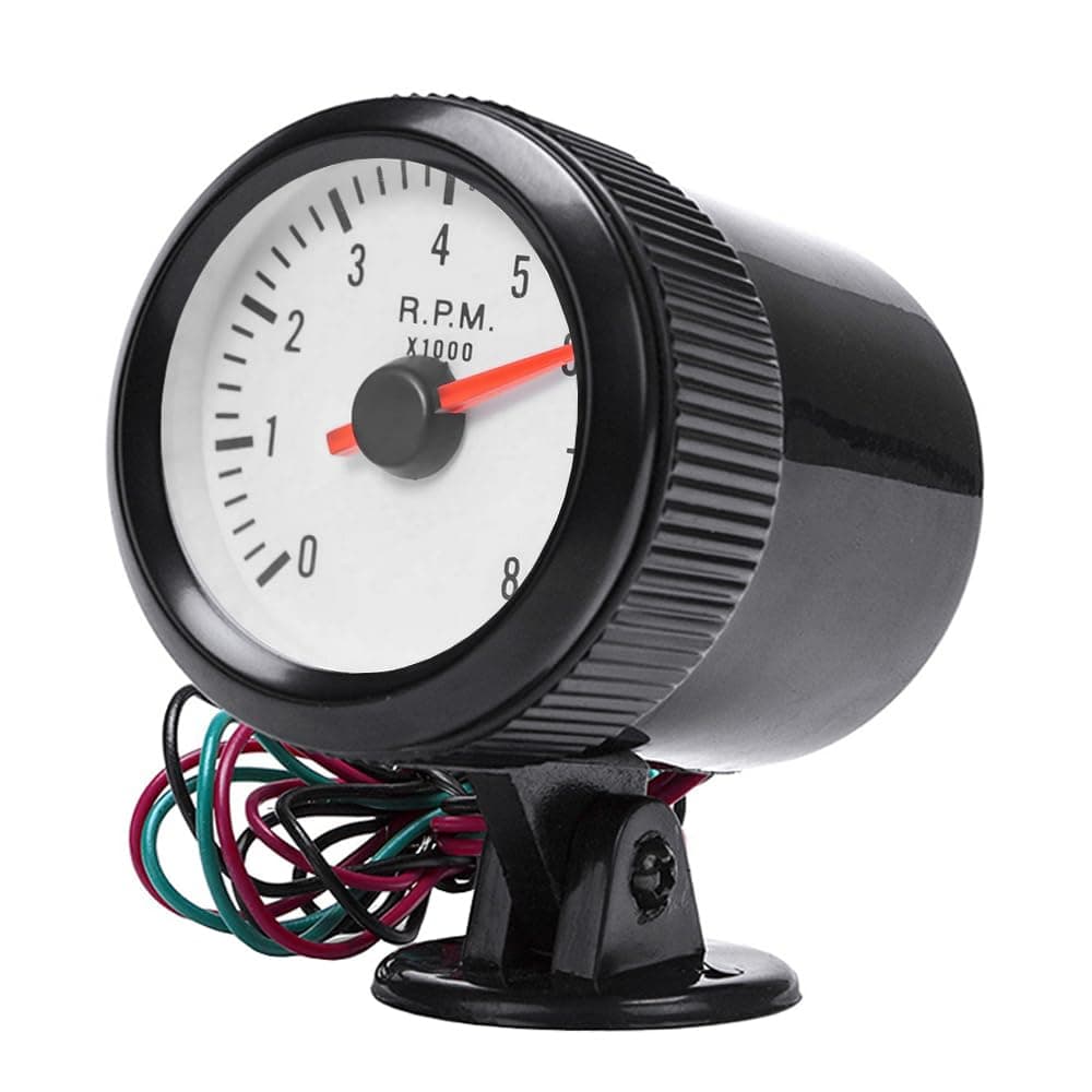 ETOPARS Universelle Kfz Auto Drehzahlmesser 2Zoll 52mm Auto Geschwindigkeitsmesser Messgerät Motor Tachometer Zeiger Anzeige Tacho Blau Lichtanzeige Instrument Tachoanzeige Blau Tacho Anzeige