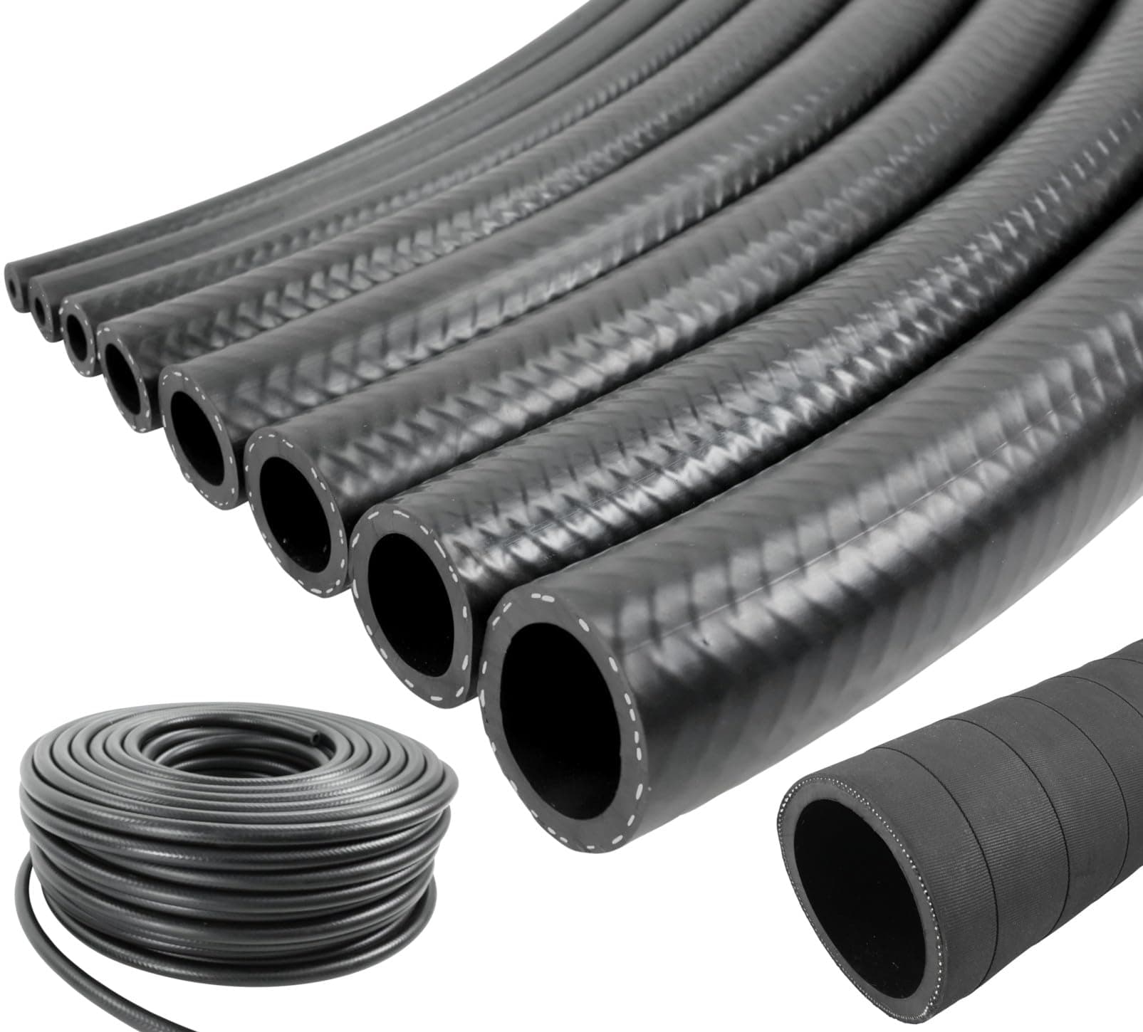 1m EPDM Kühlerschlauch Ø 25 x 33 mm Kühlwasserschlauch Kühlmittelschlauch 120°C * VIELE GRÖSSEN & LÄNGEN * Gewebe-verstärkt Unterdruckschlauch Gummi-Schlauch Heisswasser DIN 73411 * AUSSEN GLATT 25 x 33 mm 1 Meter