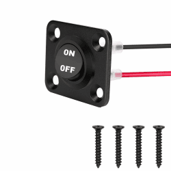 RUNCCI-YUN Kippschalter Rund, 12-24V Runde Schalter, ON/OFF Wippschalter, 1 Gang Wippschalter Panel, Für Auto Boot, Haushaltsgeräten, Motorrädern, Schiffen Usw, 6A/250V 10A/125V AC Angebot bei HelloDeals