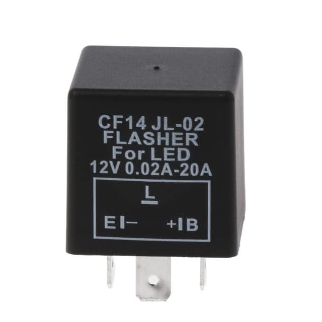 Ziyan LED 12V Blinker-Relais Lastunabhängig 0,02-20A 3-Polig CF14 Flasher Blinkrelais