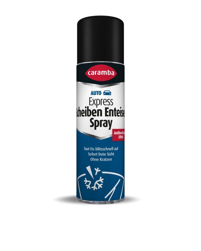 Caramba Express Scheiben Enteiser Spray, Eisentfernerspray für Autoscheiben im Winter, Antifrost und Klarsicht, Antibeschlag, ohne Kratzen, 500 ml