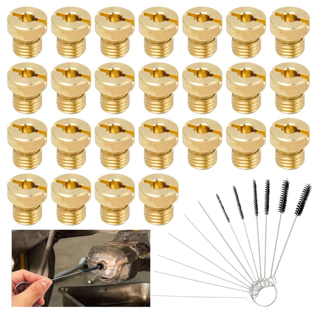 Pilikoll 25 Stücke M5 Vergaser Hauptdüse Set mit 12 Reinigungsnadeln M5 Vergaser Düse Hauptdüsenset Satz Hauptdüsenset 55-115 m5 Zubehör Vergaser Düsen Set für Roller Motorrad Schaltmoped M5 55-115