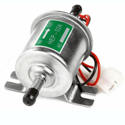 Litensh Universelle elektrische Kraftstoffpumpe, Hochleistungsdruck Gas Diesel Inline Niederdruck Metallpumpe Modul Schraube Befestigungsdraht Inline für Benzin und Diesel HEP-02A (Silber) Angebot bei HelloDeals