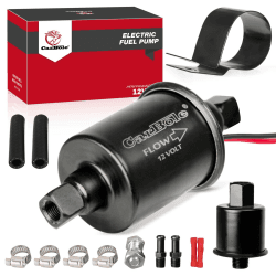 CarBole Universal Elektrisch Kraftstoffpumpe 12V,Benzinpumpe 5-9 PSI mit Kraftstofffilter,Dieselpumpe,für Benzin und Diesel,mit Reines Kupfer,Hochwertige Leiterplatte (Schwarz) Schwarz 5-9PSI Angebot bei HelloDeals