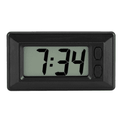 Tyenaza Kleine Digitaluhr Zum Aufkleben, Mini Digital Uhr Auto Armaturenbrett Auto Digitaluhr Flach LCD Digitalanzeige Elektronische Uhr mit Klebstoff für Auto Home Desk Office Angebot bei HelloDeals