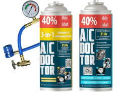 AC Doctor Paket 3in1 2 x R134a Klimaanlagenschlauch Fix Leitung zum Auffüllen der Klimaanlage im Auto Angebot bei HelloDeals