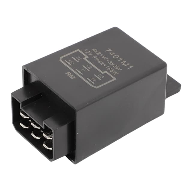 Anlseiod Blinkgeber Relais 12V 21W 2+1+1 für Traktor, Oldtimer, Schlepper, Pkws, Lkws & Baumaschinen Blinkrelais Traktor Blinkrelais Flachsteckeranschlüsse 6-poliges