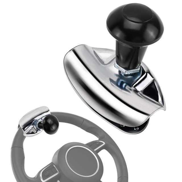FAELNK Lenkradknauf Universal Lenkradknauf Spinner Lenkrad Drehknopf Lenkradknopf Traktor Lenkhilfe Knauf für Auto LKW Traktor Rasenm Gabelstapler und Boat Accessories
