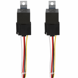 BUNTOR 2 Stück Kfz Relais 12V 40A, 12V Relais Kfz mit Steckdose, 4 Pin Relai für Motorrad, Relai mit 12 AWG Farbig Kabelbaum für Motorrad, LKW, Boot Angebot bei HelloDeals