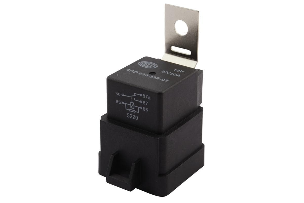 HELLA 4RD 933 332-031 Relais, Arbeitsstrom - 12V - 5-polig - mit Halter