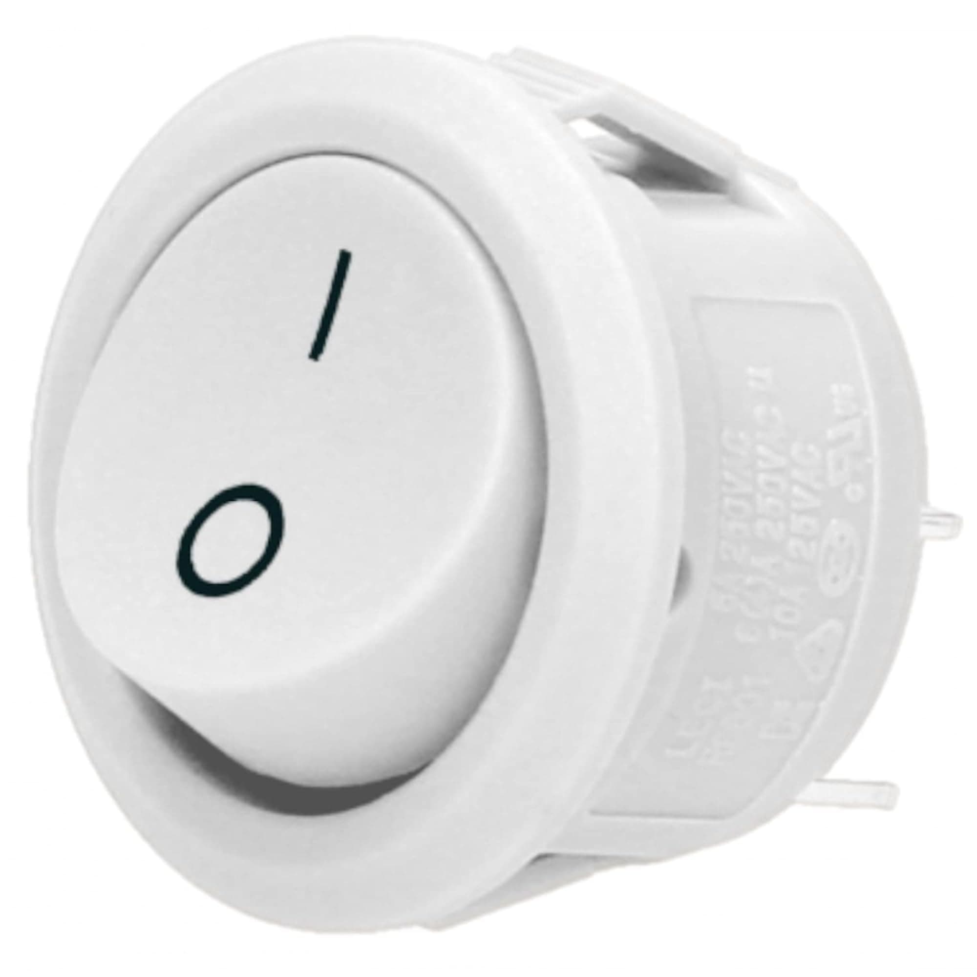 Miratic Kippschalter 230V Schalter 230V, Leistungsstarker 230V Schalter Ideal für Zuverlässige Schaltungen und Steuerungen Strom: 6, 10A Versorgungsspannung: 230V (Weiss)