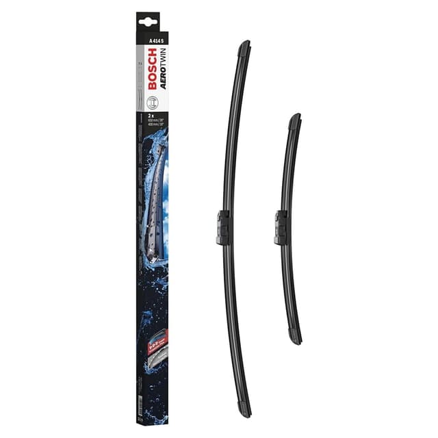 Bosch Aerotwin A414S Front-Scheibenwischer - Set mit 2 Ersatz-Scheibenwischern und vormontiertem Adapter - 2 Wischblätter, 650 mm und 400 mm