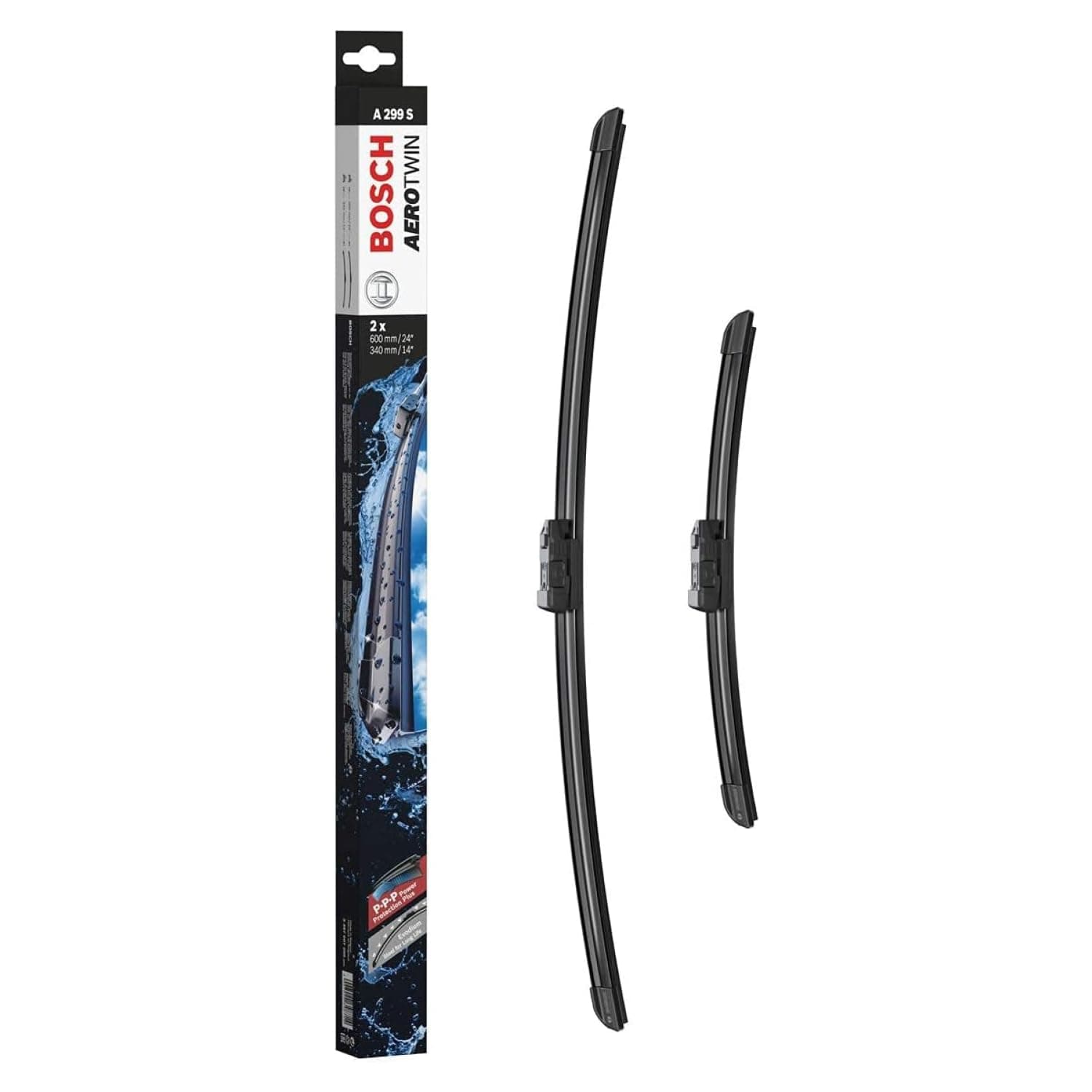 Bosch Scheibenwischer Aerotwin A299S, Länge: 600mm/340mm – Set für Frontscheibe