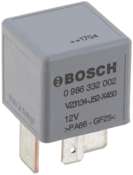 Bosch 0986332002, Mini-Relais 12V 70A, IP5K4, Betriebstemperatur von -40° C bis 85° C, Schließer-Relais, 4 Pins Angebot bei HelloDeals
