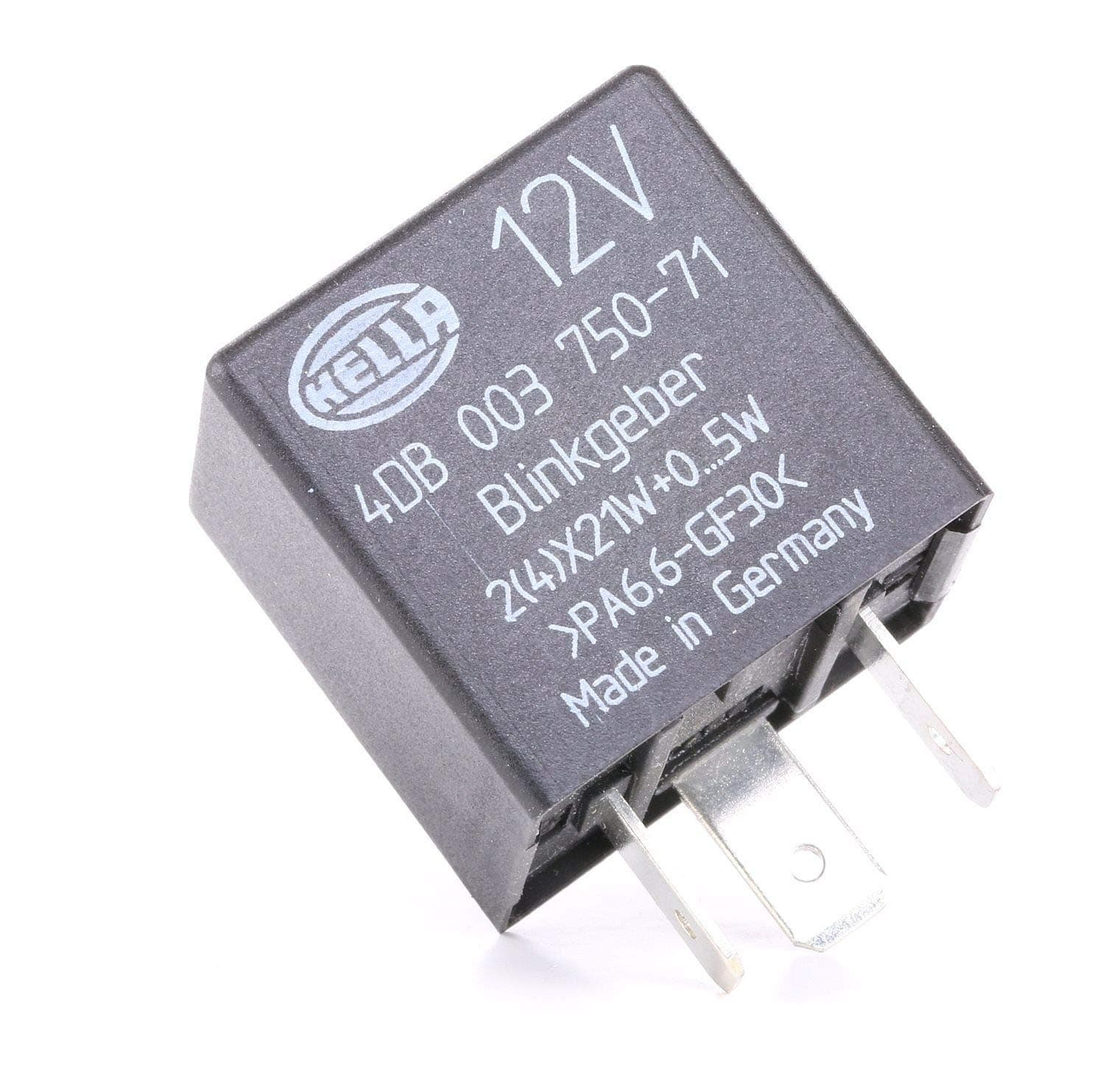 HELLA 4DB 003 750-711 Blinkgeber - 12V - 3-polig - gesteckt - elektronisch Single