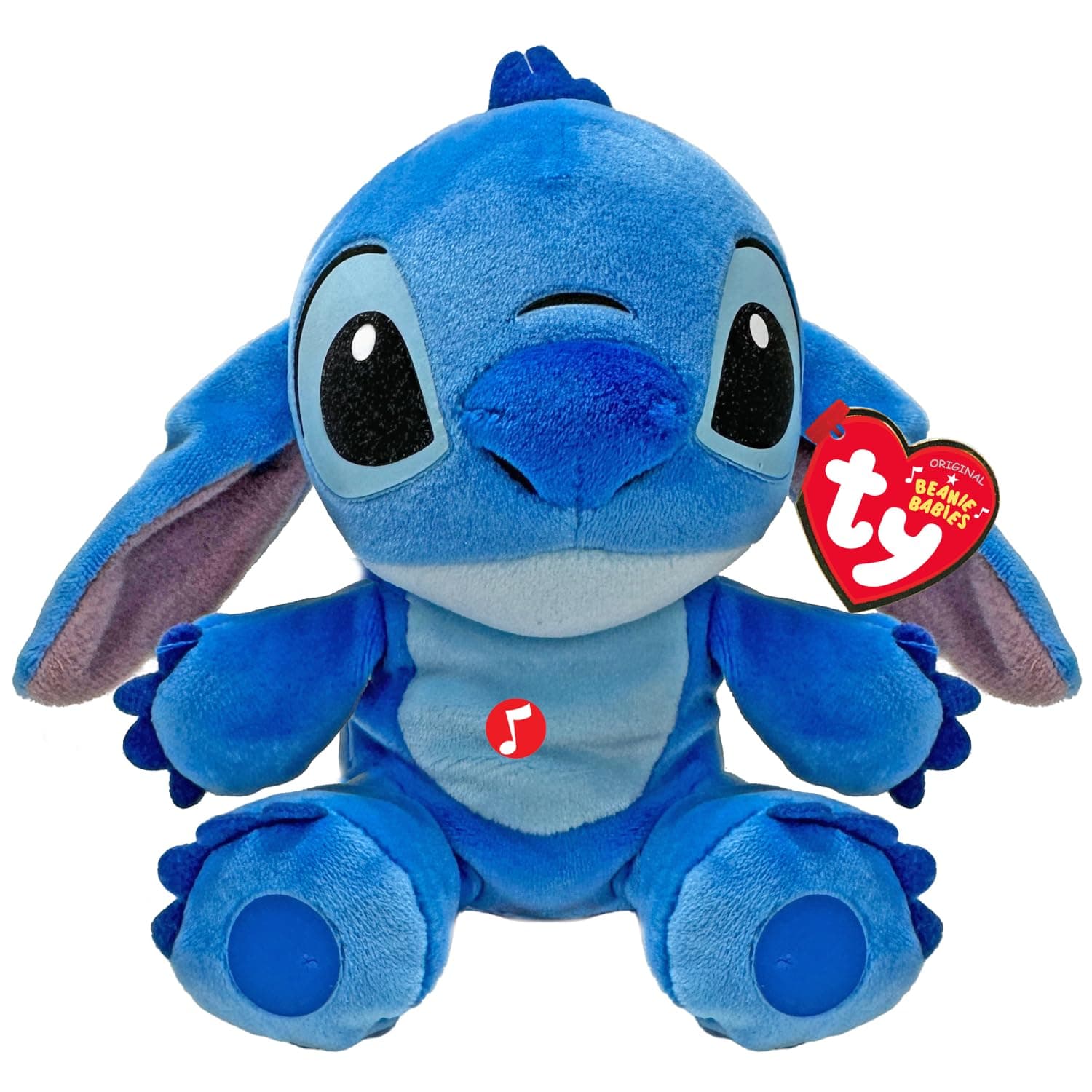 TY Disney Beanies Stitch Plüschtier - Weicher Teddy für Kinder und Babys - Kuscheliges Sammler-Stofftier, Blue