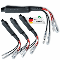 Binego® 4er Set Motorrad Lastwiderstand LED 10Ohm 10W 12V Widerstand Kabel Blinker Decoder Widerstände Angebot bei HelloDeals