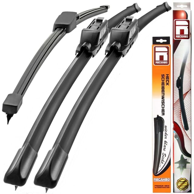 Recambo SCHEIBENWISCHER VORNE + HINTEN kompatibel für VW POLO | 9N | BJ 2002-2009 (3er Set: 525mm / 425mm / 325mm)