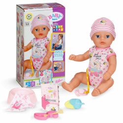 BABY born Lena 36cm, Babypuppe mit 7 Funktionen für Kleinkinder ab 1 Jahr, funktioniert ohne Batterie, 36 cm große Puppe, Black Modern Angebot bei HelloDeals