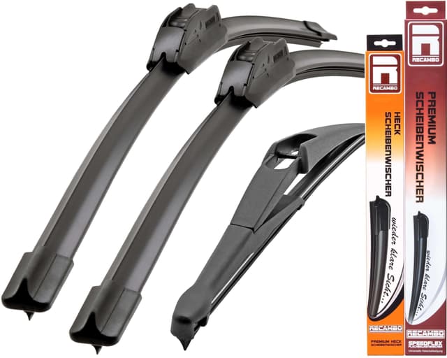 Recambo SCHEIBENWISCHER VORNE + HINTEN kompatibel für NISSAN QASHQAI | J11 | ab 2014 (3er Set: 650mm / 400mm / 300mm)