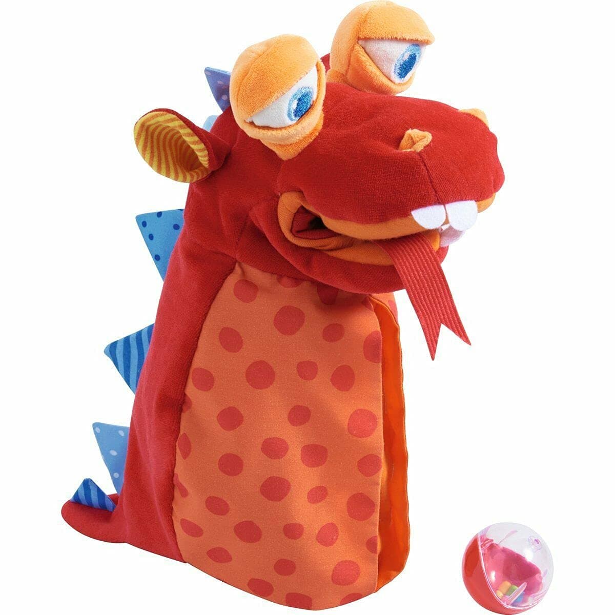 HABA Handpuppe Allesfresser-Monster – Mit beweglichen Augen und Kunststoffkugel als Monsterfutter – 39 cm groß, perfekt für Puppentheater – Ab 1,5 Jahren – 2011706001 Angebot bei HelloDeals