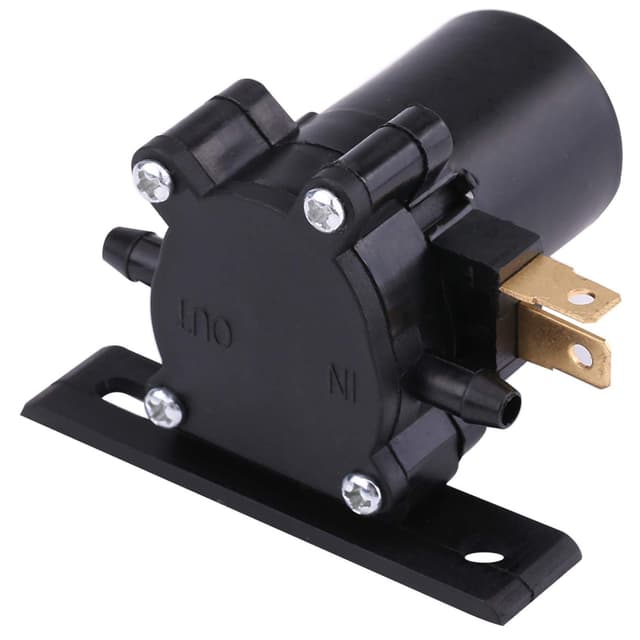 BOROCO Autowaschpumpe, 12V Universal Waschwasserpumpe für Scheibenreinigungsanlage für Auto Van Bus LKW Montage