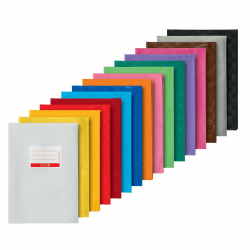 Brunnen 16 Stück Notizbuchhüllen A4, 16 Farben, blickdicht, gedeckt, stabil Rot, Grün, Blau, Schwarz, Weiß 16er Set | A4 Angebot bei HelloDeals
