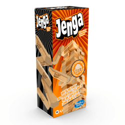 Hasbro Gaming Jenga Classic, beliebtes Geschicklichkeitsspiel für Kinder ab 6 Jahren und bis 2 Spieler – originelles Familien-Spiel und Reisespiel für unterwegs Single Angebot bei HelloDeals