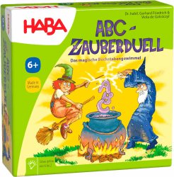 HABA ABC Zauberduell - Lernspiel ab 6 Jahren zum Buchstabenlernen und Alphabet üben, Geschenk zur Einschulung, für Schulanfänger und als Mitbringspiel - 1004912001 Angebot bei HelloDeals