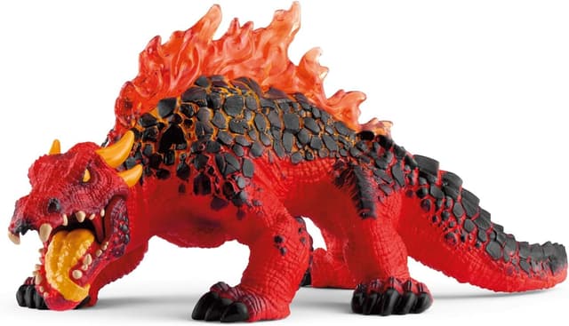 schleich ELDRADOR CREATURES | Magmawaran 70156 | Riesenechse mit beweglichem Kiefer | detailreiche Monster Figur | tolles Geschenk & Highlight für jede Sammlung | Spielzeug ab 7 Jahren | 18 x 8 x 8 cm
