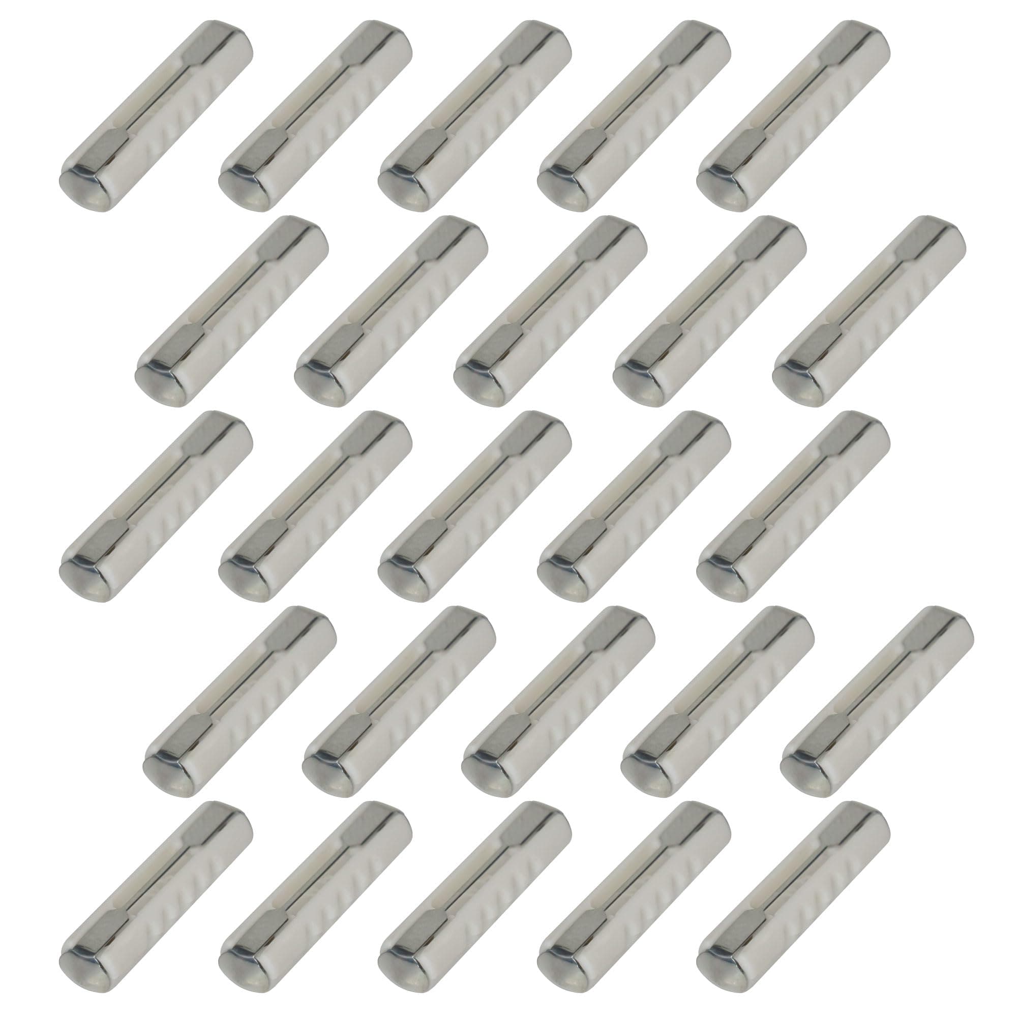 25 Stk. SeKi Torpedosicherungen Abschmelzsicherungen 8A weiß; Aus thermoplastischem Kunststoff 25 x 8A