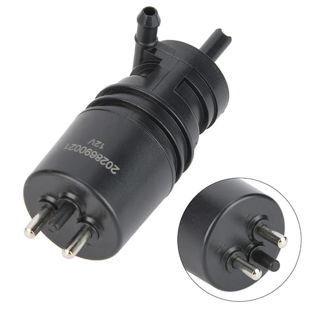 Gorgeri 2028690021 Auto Scheinwerfer Windschutzscheiben Waschpumpe, kompatibel für W201 W123 W124 W126 W129 - Scheinwerfer Waschpumpe 2028690021