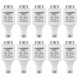 AUKENIEN DII E27 R021 Spirale Keramik Sicherungen 16 Ampere Spiral Schmelzsicherung 16A 500V 50KA Sicherung Diazed Sicherungseinsätze für Kabel und Leitungsschutz (10 Stück) 16A - 10 Stück Angebot bei HelloDeals