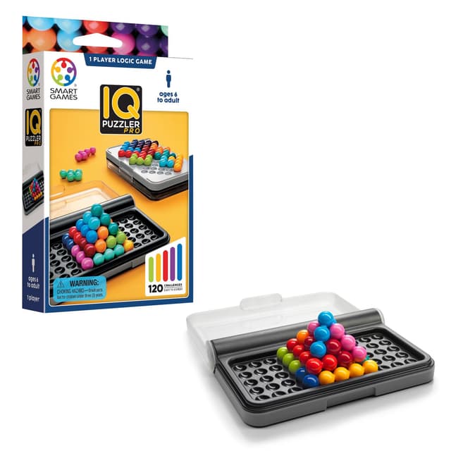 Smart Games SG455 IQ-Puzzler PRO, Geschicklichkeitsspiel, Reisespiel, Gehirntraining, Bunt, Miscelanea Ohne Single