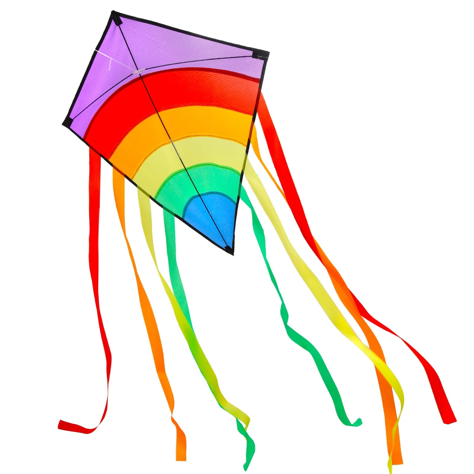 LEBEXY Einleiner Flugdrachen für Kinder und Erwachsene | Bunt Delta Drachen Kinder | Einfach zu Fliegen | Delta Lenkdrachen Kinderdrachen, 73 * 65 cm, Mit 80m Drachenschnur
