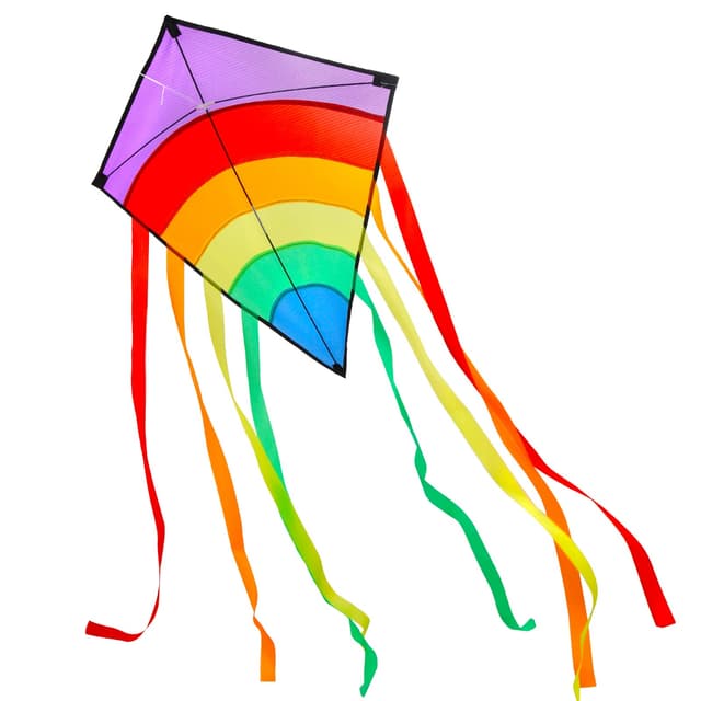 LEBEXY Einleiner Flugdrachen für Kinder und Erwachsene | Bunt Delta Drachen Kinder | Einfach zu Fliegen | Delta Lenkdrachen Kinderdrachen, 73 * 65 cm, Mit 80m Drachenschnur