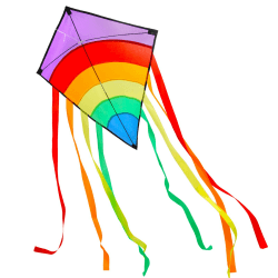LEBEXY Einleiner Flugdrachen für Kinder und Erwachsene | Bunt Delta Drachen Kinder | Einfach zu Fliegen | Delta Lenkdrachen Kinderdrachen, 73 * 65 cm, Mit 80m Drachenschnur Angebot bei HelloDeals
