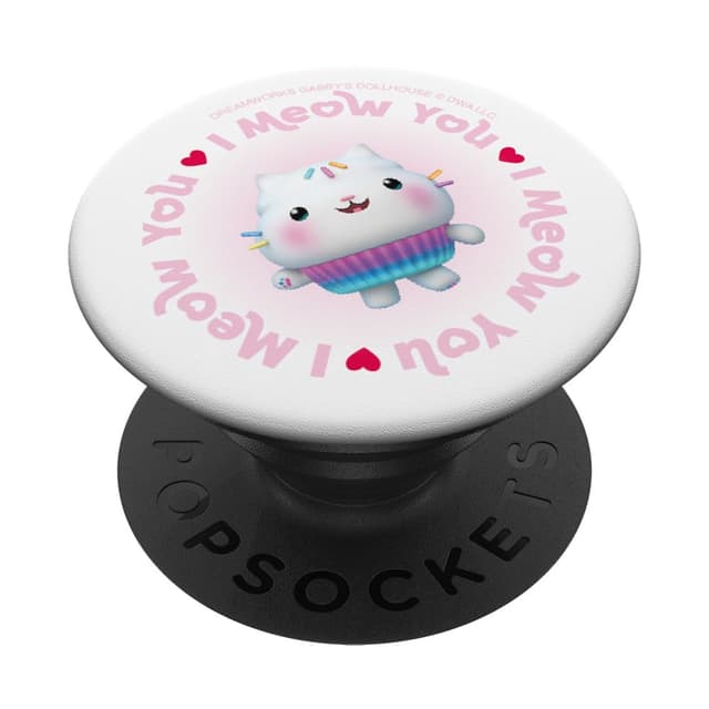 DreamWorks Gabby’s Dollhouse Cakey I Meow You PopSockets mit austauschbarem PopGrip Standard