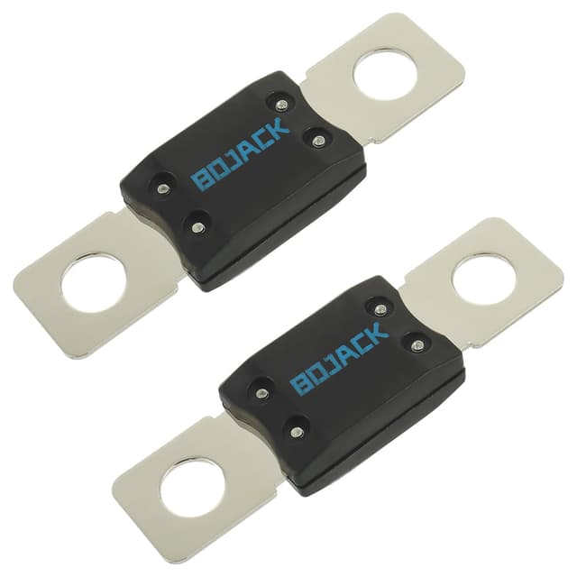 BOJACK MEGA/AMG Hochstromsicherung Bolt-on Sicherung 125A Ampere für PKW, LKW, Baufahrzeuge, Busse, Wohnwagen (Packung mit 2 ANM-Sicherungen 125A)