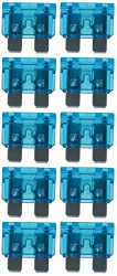 baytronic Standard Flachstecksicherung Kfz-Sicherung (10 Stück 15 A blau) Angebot bei HelloDeals
