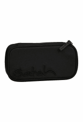 Satch Schlamperbox extra groß inkl. Trennfach Reißverschlussfach Stiftehalter Geodreieck Sichtfenster für Stundenplan Nordic Black - Schwarz Angebot bei HelloDeals
