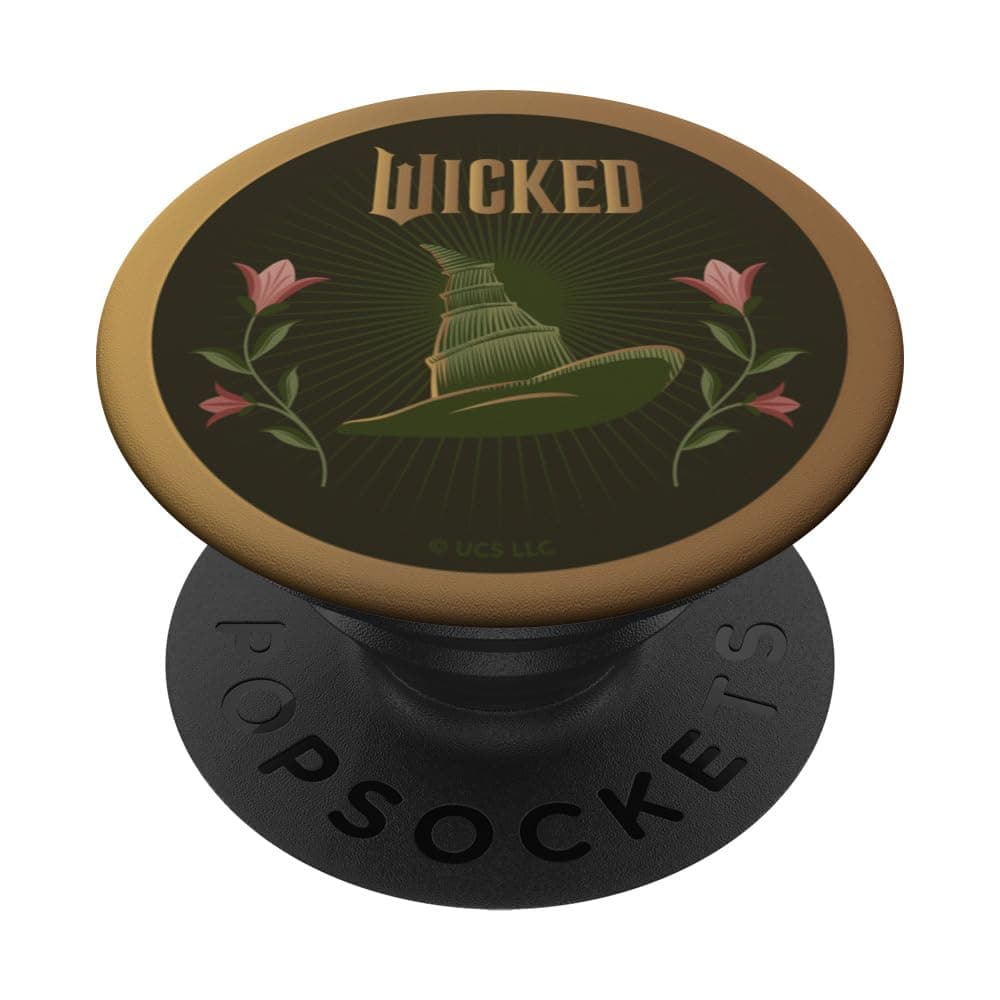 Wicked Elphaba Thropp Floral Silhouette PopSockets Klebender PopGrip Adhesive PopGrip