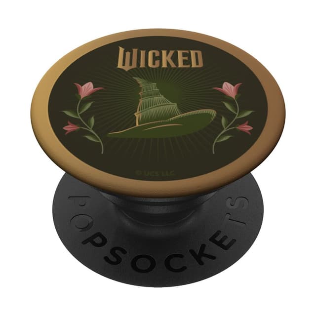 Wicked Elphaba Thropp Floral Silhouette PopSockets Klebender PopGrip Adhesive PopGrip