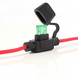 Neuftech® Sicherungshalter KFZ LKW Flachsicherung Sicherung Halter wasserdicht 30A (inkl. 30A Sicherung - 26 cm) Angebot bei HelloDeals