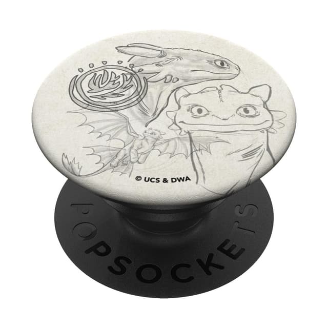 DreamWorks Dragons Night Fury Sketch Toothless PopSockets Klebender PopGrip Adhesive PopGrip