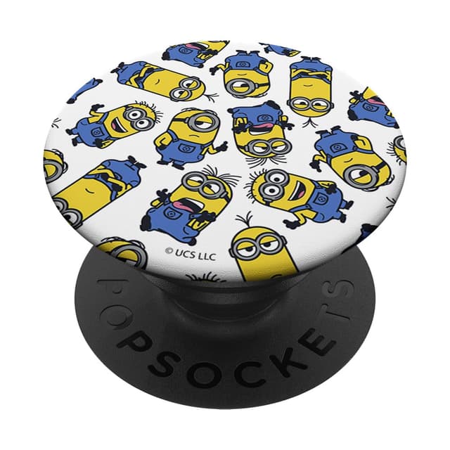 Despicable Me Minions Group Shot Minion Pattern PopSockets Klebender PopGrip Adhesive PopGrip