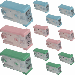 DAOKAI Geschlitzte Kfz-Autosicherungen,Mini-Patronen-Sicherungssatz 20A 30A 40A Tragbare geschlitzte Patronensicherungen Zeitverzögerter träger Schmelzpunkt für Autos - 12 Stück 20A/30A/40A Angebot bei HelloDeals