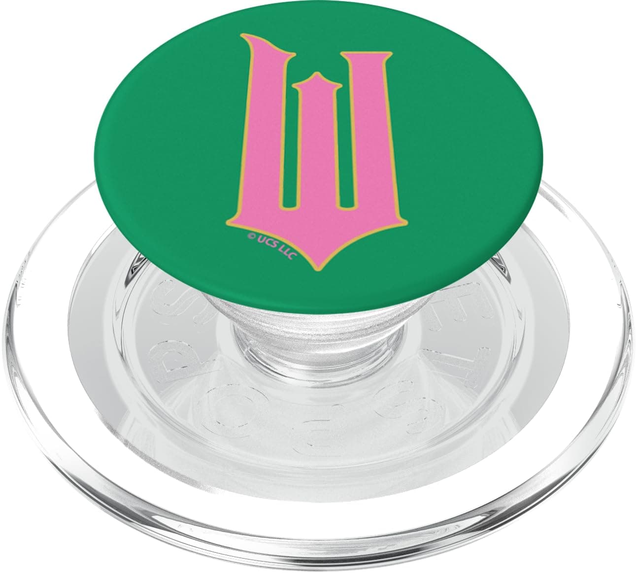 Wicked Movie W Logo Pink Goes Good With Green PopSockets PopGrip für MagSafe Magnetisch PopGrip
