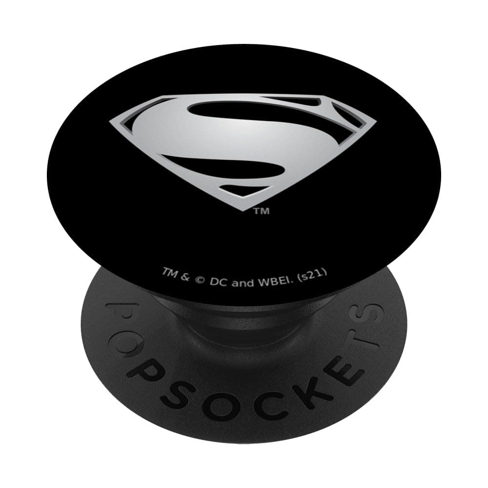Zack Snyder's Justice League Superman Black Suit Symbol PopSockets Klebender PopGrip Adhesive PopGrip