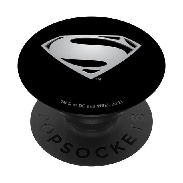 Zack Snyder's Justice League Superman Black Suit Symbol PopSockets Klebender PopGrip Adhesive PopGrip